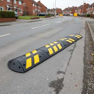 3 Meters Recycled <b>Rubber</b> Cable Ramp Set PVC Cover Speed Bump for Road Application - Product Image 3