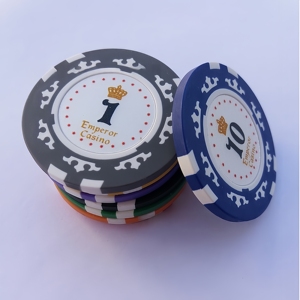 Fichas de Póker de Arcilla Personalizadas de Doble Color, 40 mm, 14 g, Estilo <span class=keywords><strong>Casino</strong></span>, con Bandeja para Fichas y Estuche de Transporte para Club de Póker o Juego en Casa - Product Image 2