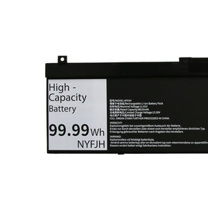 High Capacity 9220mAh NYFJH <b>Battery</b> Pack for Dell Precision7530 7540 7730 7740 7550 7750 Laptop <b>Rechargeable</b> stock - Product Image 3