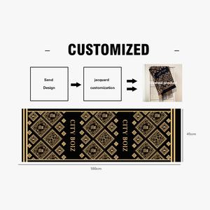 <strong>Wool</strong> Scarf for Men Custom <strong>Design</strong> and logo for Winter Jacquard Tassel <strong>Shawl</strong> - Product Image 5