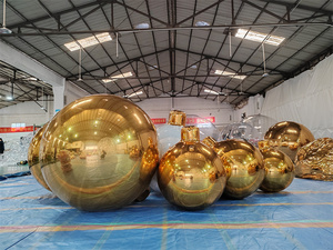 Decoración para Eventos de <span class=keywords><strong>Boda</strong></span>, Globo Gigante de PVC con Espejo Dorado, Arco Inflable, Globo Transparente de 1m, Brillante, para Discoteca - Product Image 6
