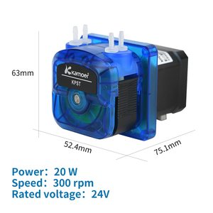 Kamoer KPST motore passo-passo 24V a basso flusso 30 ml/min Micro pompa peristaltica a doppio canale ad alta precisione - Product Image 3