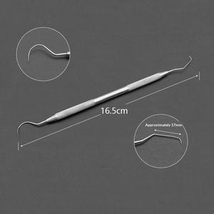 Sonde dentaire pour le nettoyage buccal, soin des poches parodontales, élimination du tartre, crochet à fil dentaire, <span class=keywords><strong>double</strong></span> tête, instruments dentaires pour clinique dentaire - Product Image 5