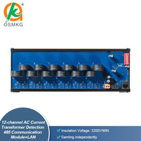 Module de détection de transformateur de courant alternatif 12 canaux AoShangMing avec RS485 LAN Modbus RTU TCP