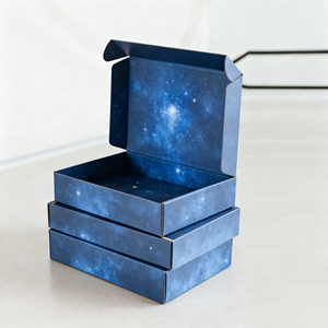 Juego de perfumes cosméticos de marca ambiental, cajas corrugadas personalizadas con revestimiento UV de impresión de cuatro colores para enviar por correo - Product Image 1