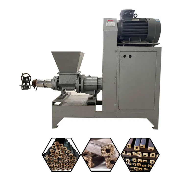 Small Biomass Charcoal Machine Wood Coal Sawdust Briquette Extruder Machine