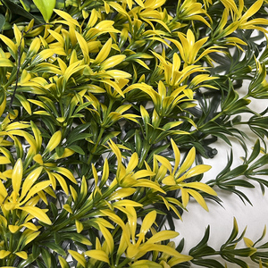 Pannello di legno bosso <span class=keywords><strong>siepe</strong></span> parete pianta artificiale formato su misura finta verde erba UV protetta da esterno pianta interna per <span class=keywords><strong>balcone</strong></span> - Product Image 5