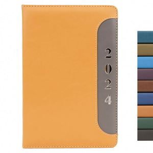 Carnet de notes A6 en cuir PU personnalisé, économique, en gros, en stock, pour bureau et entreprise, avec couverture en PU - Product Image 2