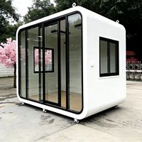 Mini-maison amovible en acier, insonorisée, pour cour, bureau mobile, salle d'activités, école, appartement, centre commercial
