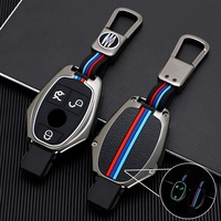 Porte-clés de voiture en alliage de Zinc, étui pour Mercedes Benz A, B, C, S, AMG, GLA, CLA, GLC, W176, W221, W204, W205, 10 pièces
