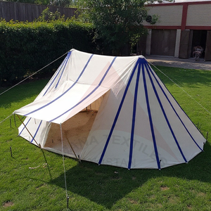 Tente en toile à deux poteaux de qualité supérieure, fabriquée sur mesure pour un abri extérieur confortable - Product Image 1