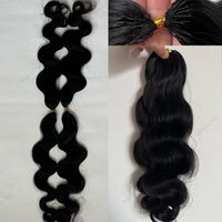 Extensions de cheveux humains bouclés en gros, style Body Wave, avec pointe en plumes, pour tresses au crochet, pour femmes