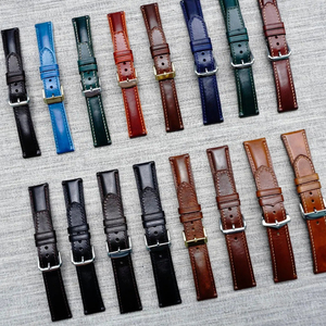 Luxali Custom 18/20/22mm correa de reloj de muñeca hecha a mano de lujo Vintage cera de aceite cuero genuino correa de liberación rápida - Product Image 1