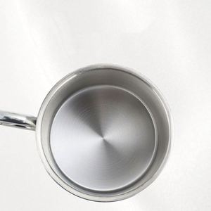 Tasse à café portable en acier inoxydable à double paroi de 220 ml et 300 ml pour la randonnée, le camping et les voyages, avec mousqueton et poignée - Product Image 3