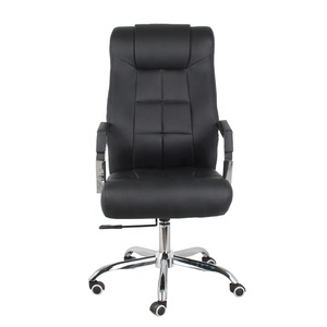 Chaise de direction en cuir de luxe à dossier haut, ergonomique, pivotante, avec appuie-tête réglable pour les dirigeants et les managers - Product Image 1