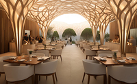 Ensembles de meubles de cuisine en bois pour restaurants, tables et chaises de salle à manger commerciales 4, 6 ou 8 places pour hôtels et restaurants