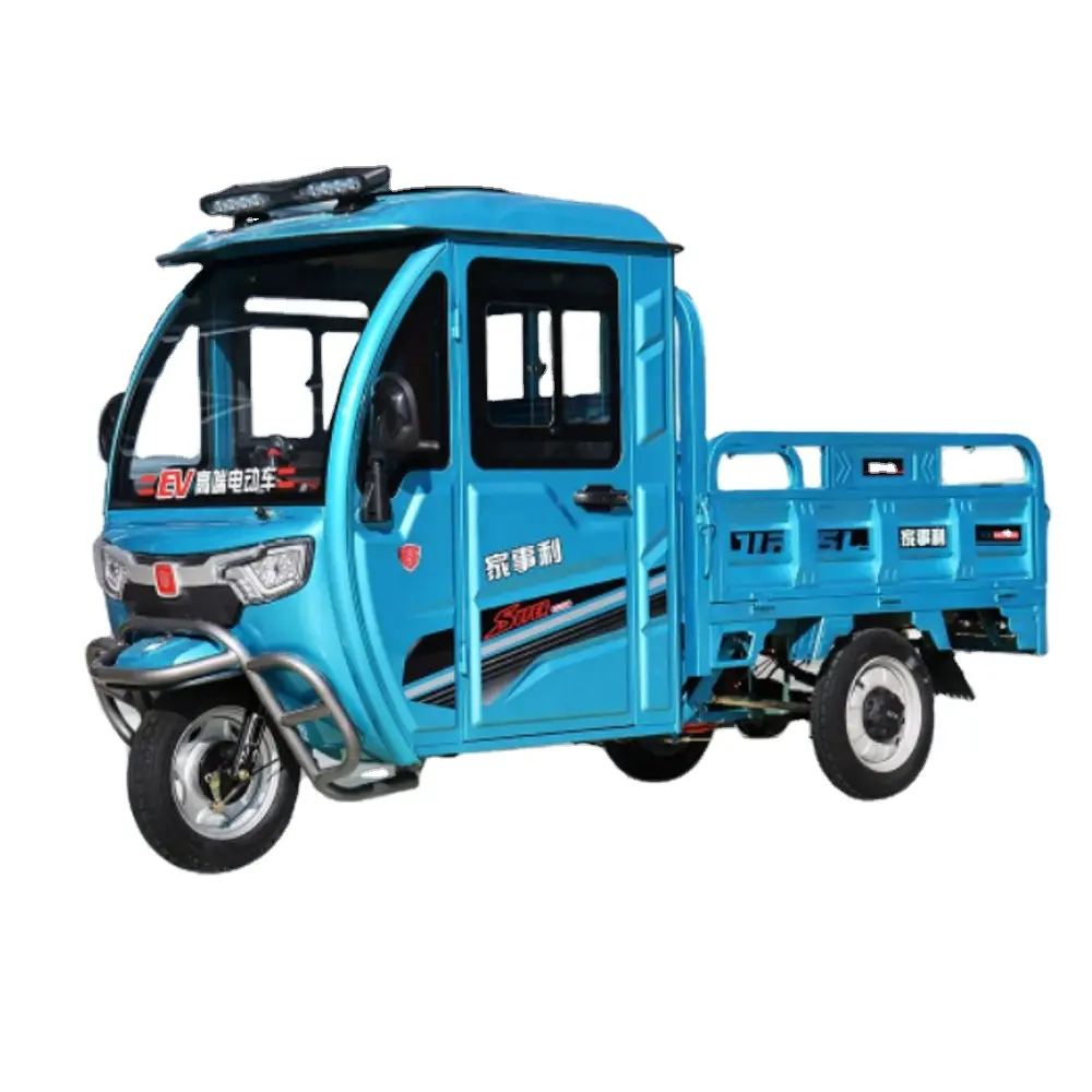 Safe and Durable Heavy Loading Tricycle Cargo Truck Rain Shield Rain Cover Electric Tricycles Three Wheel Adult
