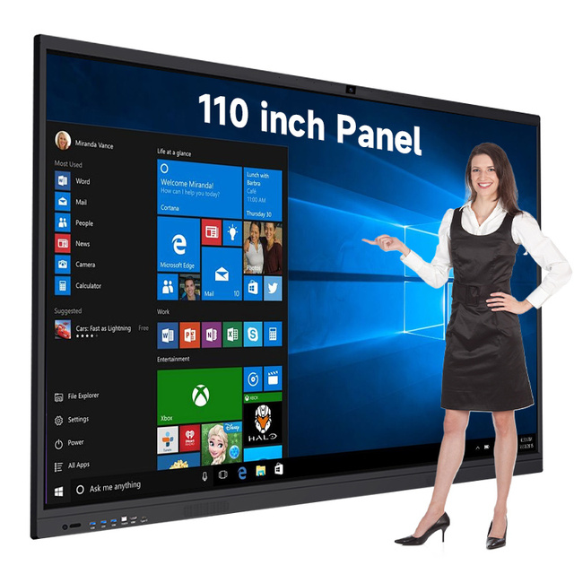 65 75 85 98 110 Inch Interactive Flat Panel 4k All in One Lcd Multi Touch Interactive Whiteboard Smart Board for Classroom