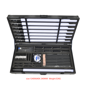 Tubo de 360LED con 96 piezas 5050 RGB 3 en 1 IP65 DMX512 Luces de escenario de haz de PVC controladas para parques temáticos - Product Image 5