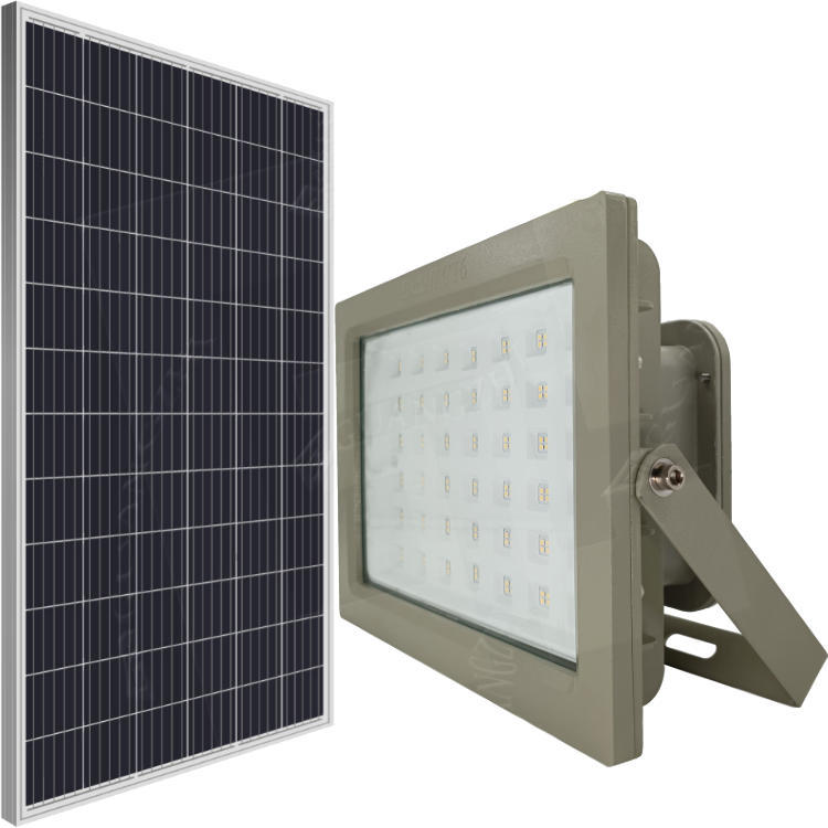 C01Mseries Square Gray Orange Yellow Outdoor Lamp Floodlight Stadium RGB LED Solar Flood Light with Explosion-proof Ex ATEX Func