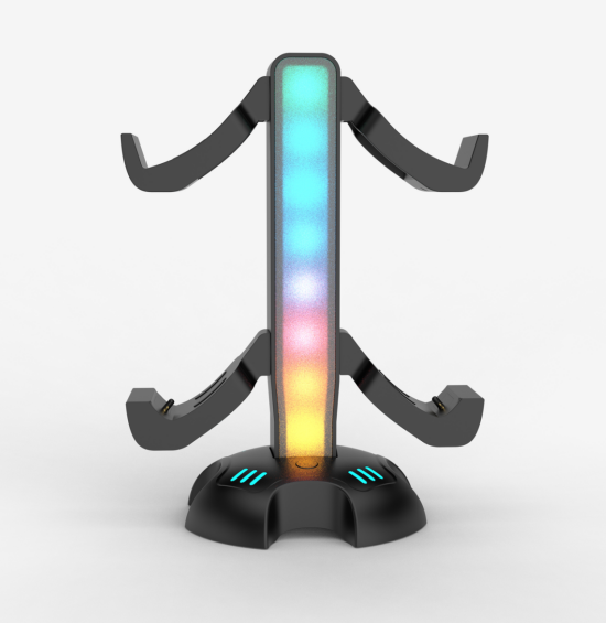 OEM PS5 Controller Charging Dock with RGB Light Design,Multi-Functional Gaming Accessories for 4 Packs Controller