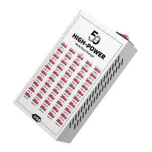 50 puertos 40 puertos 30 puertos aleación de hierro <span class=keywords><strong>200W</strong></span> Multi cargador USB para Iphone y teléfonos inteligentes 110V o 220V estación de carga USB de escritorio - Product Image 1