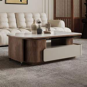 Chic Nordic Modern Lift Top <span class=keywords><strong>Mesa</strong></span> de <span class=keywords><strong>centro</strong></span> para sala de estar Durable Almacenamiento versátil <span class=keywords><strong>Estilo</strong></span> moderno Farmhouse Home Center Table - Product Image 4