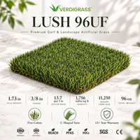 Gazon artificiel Lush 96UF Landscape Turf, hauteur de poil de 1,73 pouce, pour les jardins et les zones bordant les piscines