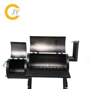 Grill de <span class=keywords><strong>barbecue</strong></span> à charbon de bois professionnel, grande zone de cuisson professionnelle robuste, fumeur à décalage, chariot à granulés noir, <span class=keywords><strong>barbecue</strong></span> - Product Image 6