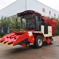 Mini récolteuse de maïs agricole 4YZX-3C petite cueilleuse de maïs combinée conduite par tracteur à pied
