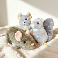 Peluche à porter à l'épaule : Singe, Perroquet, Lémur, Hibou, Caméléon, Dinosaure – Magnétique, en Polyester et Coton PP