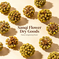 Fleur séchée de Panax Notoginseng, matière première végétale brute de Panax Notoginseng pour thé floral, boisson solide, pâtisserie, collation, matière première
