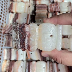 Wholesale Natural <strong>Jade</strong> Polished Pork <strong>Stone</strong> Caving with Hole Marble Meat Crystal Craft for Decoration &amp; Gift - Product Image 5