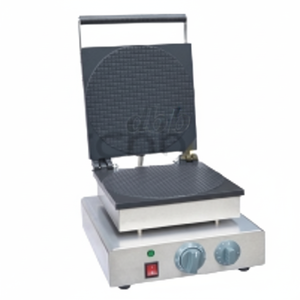 Kitchbox Industrial Comercial Acero Inoxidable Antiadherente Ahorro de Energía Cornet Maker con 1-Waffle Capacidad de 3 Minutos - Product Image 1