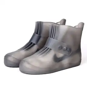 Chaussures anti-pluie Couvre-chaussures de pluie Bottes de pluie imperméables pour femmes hommes Couvre-chaussures en silicone antidérapant Bottes de pluie en silicone