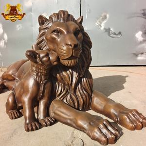 Decoración de jardín interior al aire libre gran latón Tigre bronce Tigre estatua leopardo estatua animal estatua gran oferta - Product Image 1