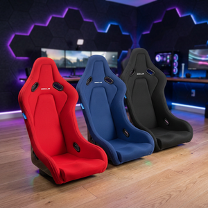 Siège de course universel en fibre de verre SSCUS Fantom OEM Premium avec coque intégrale, très respirant et confortable - Product Image 1