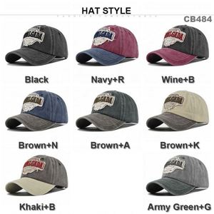 Gorras Deportivas de 6 Paneles con Logotipo 3D al por Mayor, Gorras de Béisbol de Dos Tonos, Estilo Vintage Lavado, Apliques Bordados, Formales y Deportivas - Product Image 2