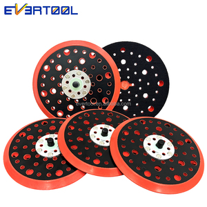 EVERTOOL Plateau de ponçage DA 6 pouces, multi-trous, sans poussière, pour <span class=keywords><strong>ponceuse</strong></span>, outils abrasifs, accessoires de meuleuse - Product Image 1