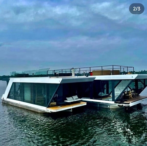 Casa Flotante de Aluminio de Lujo con Descuento de Año Nuevo, Diseño Moderno, Plataforma Flotante, Cocina de Fibra de Vidrio, Casa Flotante para Pesca - Product Image 2