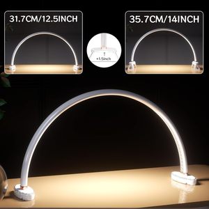 Lámpara <span class=keywords><strong>LED</strong></span> Profesional de Media Luna para Manicura, Plegable, para Mesa de Manicura, Pestañas, Belleza, Tatuajes, Spa, Arte - Product Image 6