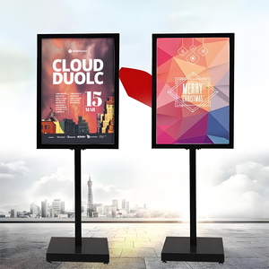 Hiện đại KT bảng hiển thị giá rèn sắt biển áp phích khung khuyến mãi Tầng-thường vụ trung tâm mua sắm quảng cáo hiển thị đứng - Product Image 5