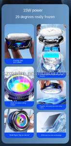เครื่องทำความเย็นโทรศัพท์มือ<span class=keywords><strong>ถือ</strong></span>แบบเซมิคอนดักเตอร์ SL25 กำลังสูง 15 วัตต์ ระบายความร้อนเร็วแบบแม่เหล็ก พร้อมไฟ LED สีสันสดใส ช่องเสียบ Type-C ใช้ได้กับโทรศัพท์ขนาด 4-7 นิ้ว - Product Image 5
