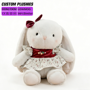 ตุ๊กตากระต่ายอีสเตอร์สุดนุ่ม ผลิตจากใยฝ้าย PP คุณภาพดี พร้อมหูกระต่ายยาวน่ารัก เหมาะเป็นของขวัญอีสเตอร์สำหรับเด็กและผู้ใหญ่ - Product Image 1