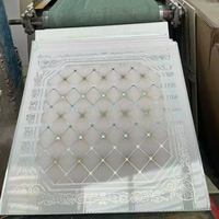 Paneles de Techo de PVC Cuadrados Modernos, Impermeables y Resistentes al Fuego, 60x60, para Uso en Hoteles y Hospitales, Instalación de Rejilla de Techo
