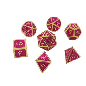 धातु डाइस उत्कीर्ण कस्टम डाइस सेट हार्डवेयर dice d & d शैतान की हड्डियों - Product Image 2