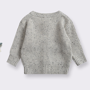 Automne enfants garçons tricoté Cardigan enfants couleur unie coton <span class=keywords><strong>manteau</strong></span> enfant en bas âge manches longues pull en tricot décontracté - Product Image 5