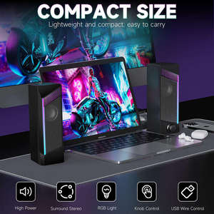 Creative RGB <b>Mini</b> Wired <b>PC</b> Gaming Ser Portable 2.0 Channel USB Powered Newest Design - Product Image 1