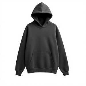 Sweat-shirts à capuche vierges personnalisables en gros, 80% coton 20% polyester, en molleton - Product Image 6