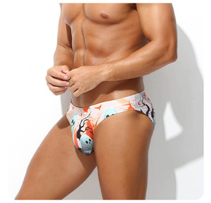 Maillots <span class=keywords><strong>de</strong></span> <span class=keywords><strong>bain</strong></span> pour hommes, imprimés, en spandex et polyester, shorts <span class=keywords><strong>de</strong></span> <span class=keywords><strong>bain</strong></span> confortables, sangle élastique, coupe ajustée, maillots <span class=keywords><strong>de</strong></span> <span class=keywords><strong>bain</strong></span> sexy avec logo personnalisable - Product Image 4